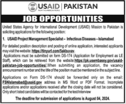 USAID Pakistan Latest Job 2024