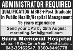 Health Sector Latest Job Opportunity 2024