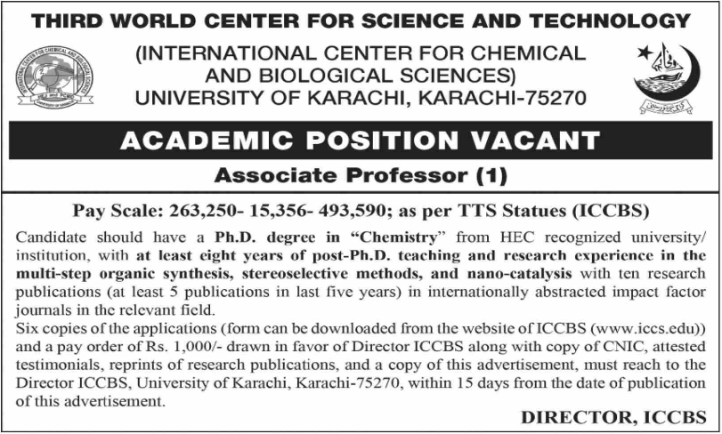 University of Karachi Latest Job in 2024